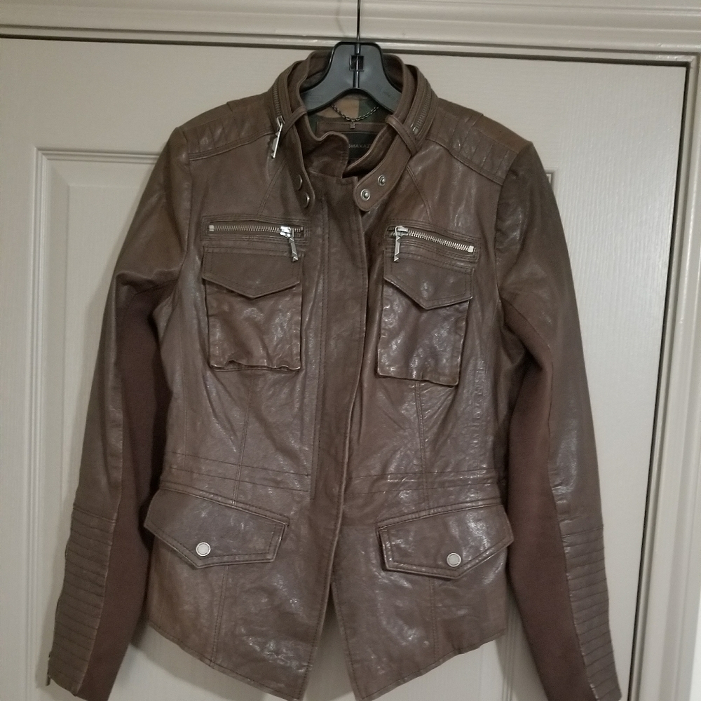 Pre owned Bcbgmaxazria leather jacket